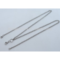 3mm 24" stainless steel floating charms glass locket chain wholesale necklace jewelry